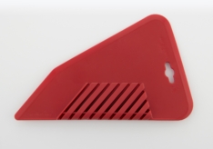 Plast skraber glasvæv